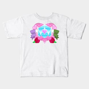 DiceHeart - Genderqueer Banner, Light Blue Dice Kids T-Shirt